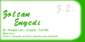 zoltan enyedi business card